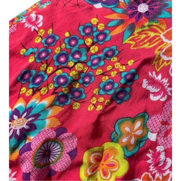 Josie Natori || Kimono Wrap Top Robe Small - Picture 6 of 7